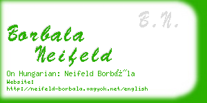 borbala neifeld business card